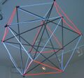 Cuboctahedron welded steel and electroluminescent wire 2005 26in by Andrew Senior.jpg