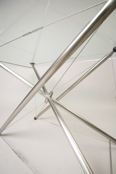File:X-tense-table inox tensegrity table by Konstantin under detail.JPG